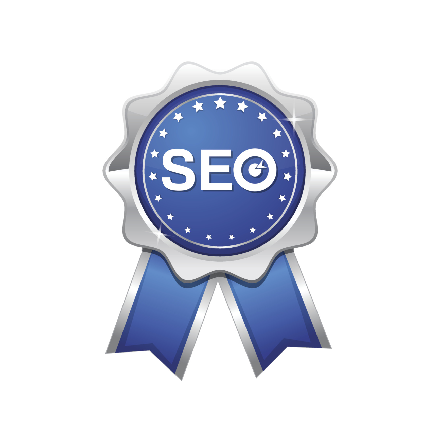 SEO Blue Vector Icon Design