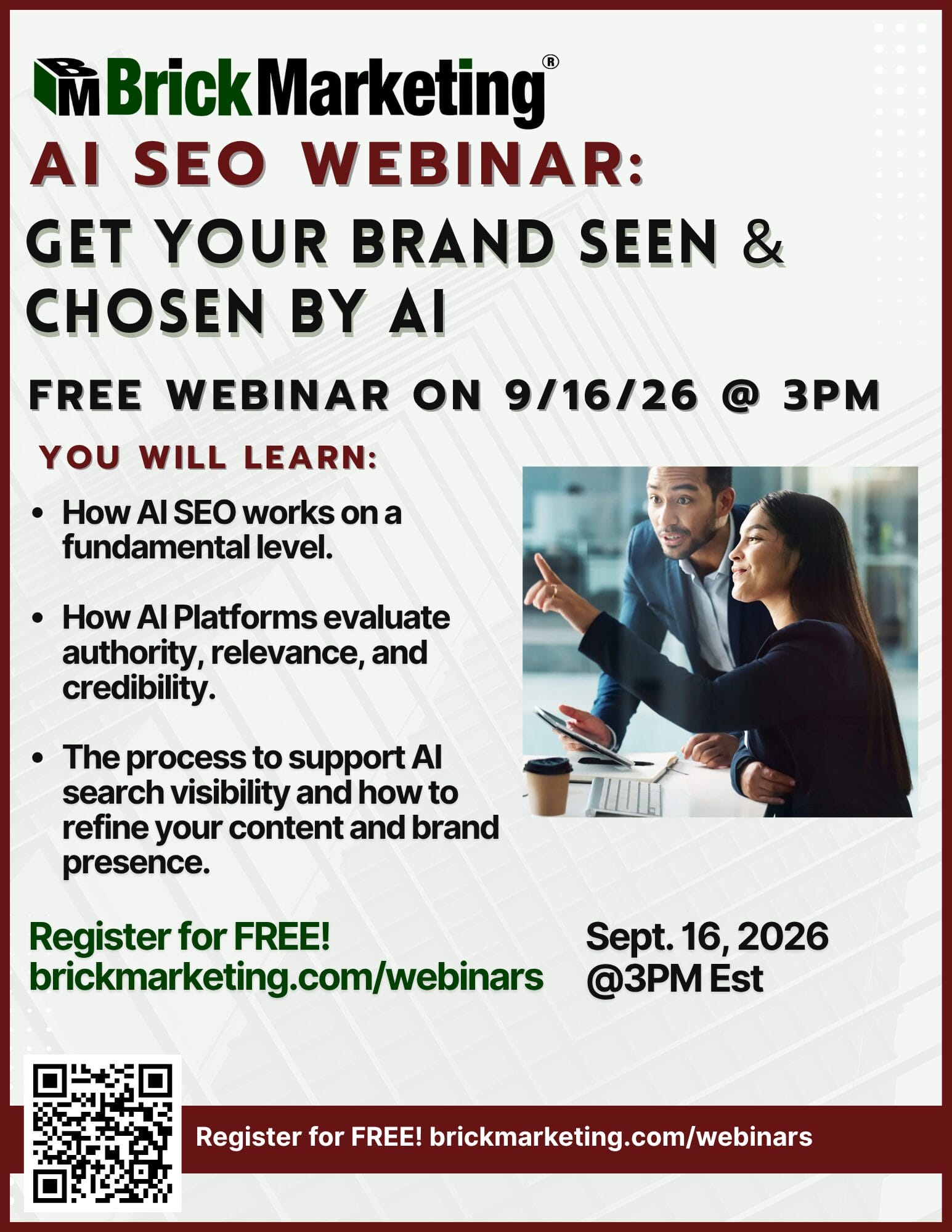 Webinar: AI SEO: Get Your Brand Seen and Chosen Online