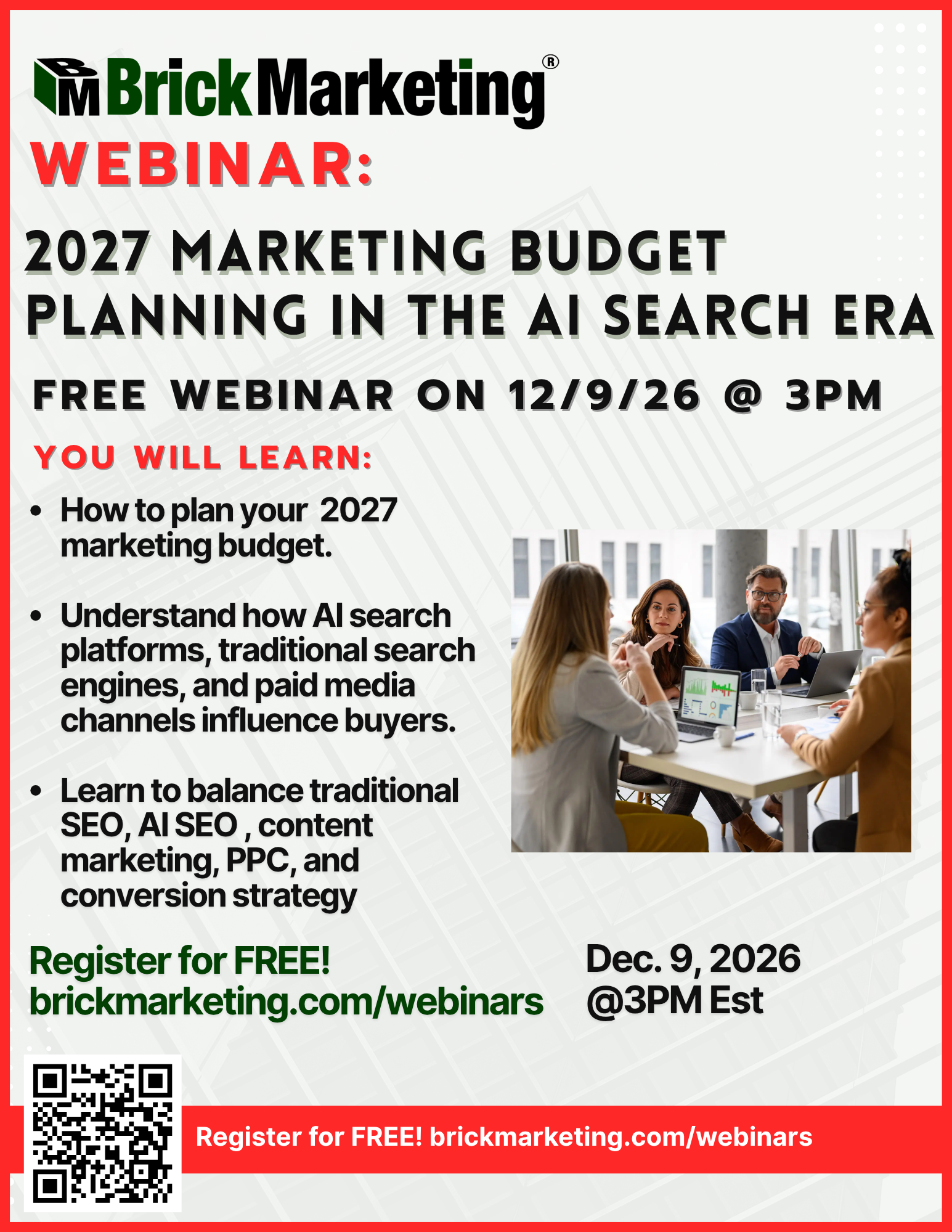 Webinar: 2027 Marketing Budget Planning in the AI Search Era
